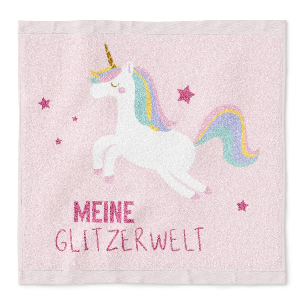 Magisches Handtuch 30x30 Einhorn