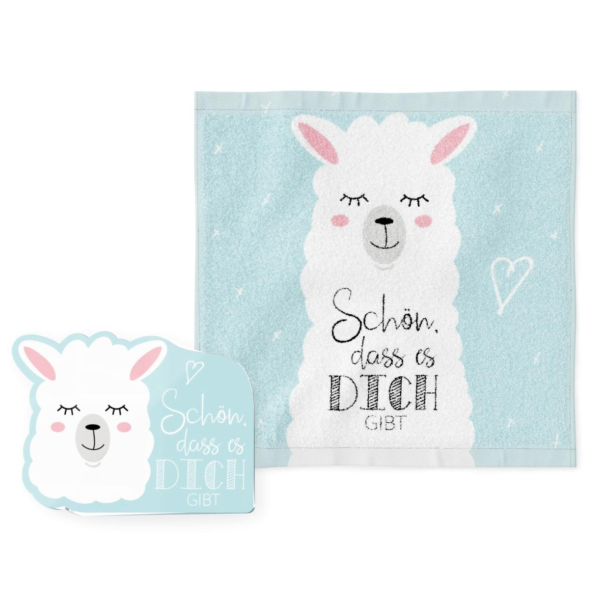 Magisches Handtuch 30x30 Lama