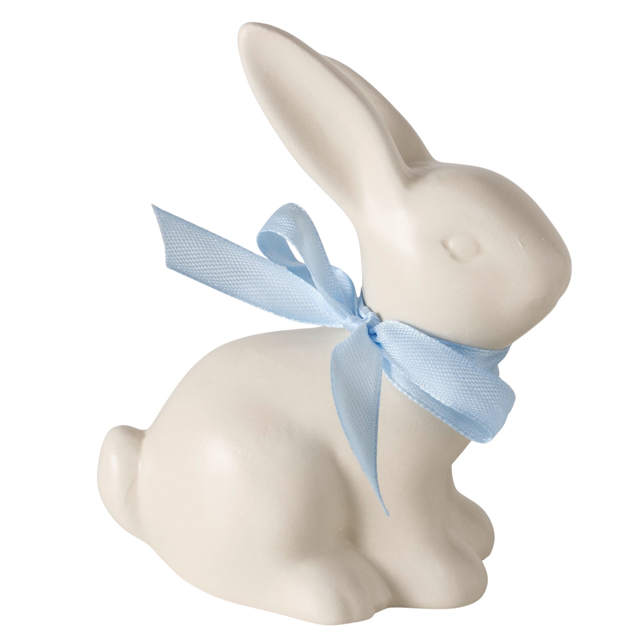 Shanty Keramik-Hasenfigur – Handgearbeitete Osterdekoration in Cremeweiß