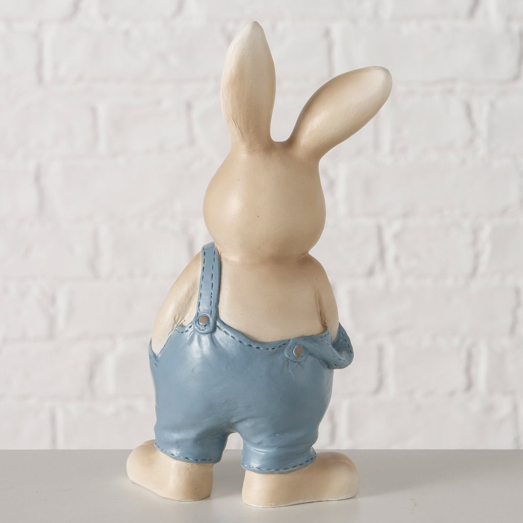 Handbemalte Hasenfigur Smitty – Osterdekoration aus Kunstharz