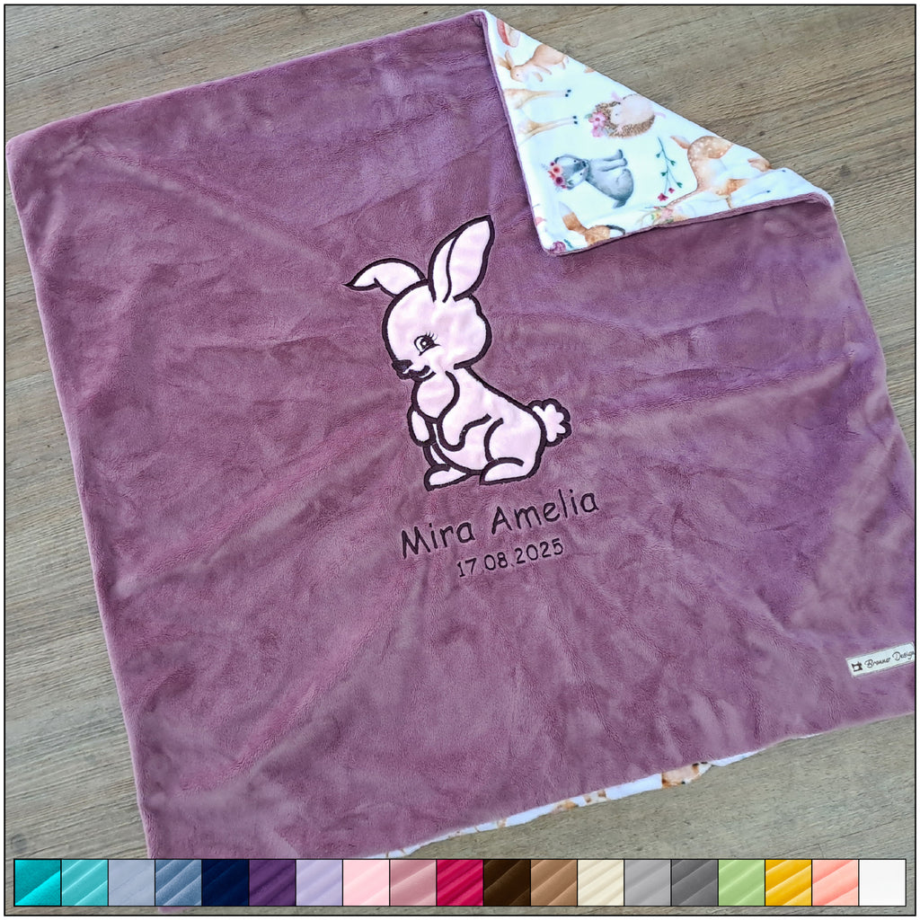 Babykuscheldecke Hase, diverse Farben