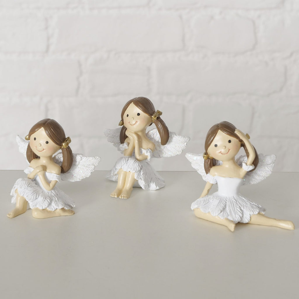 Engelfigur Josephine – Handbemalte Dekofigur Weiß