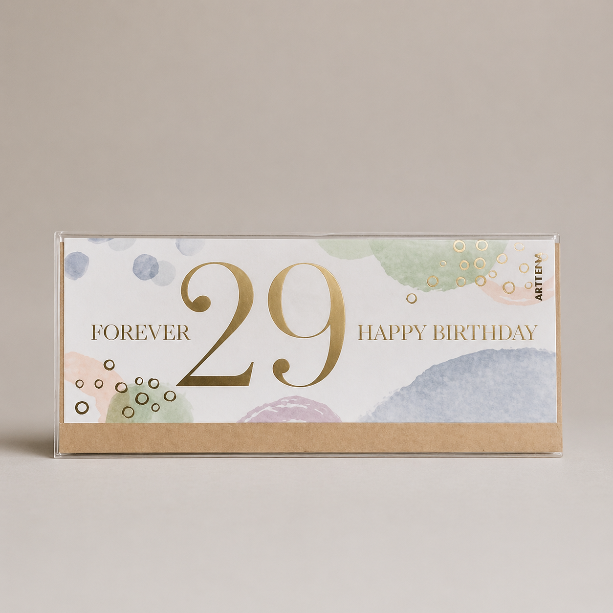 Geburtstagskarte «Forever 29» – mit Prägung