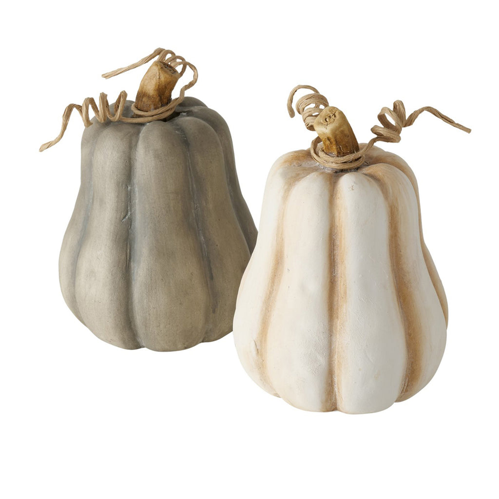 Deko-Kürbis Mattio aus Terrakotta – 14 cm