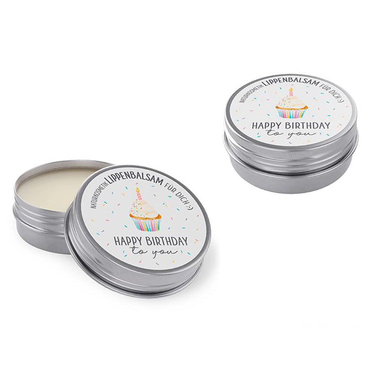 Lippenbalsam «Happy Birthday» – Naturkosmetik mit Vanille, 10 g