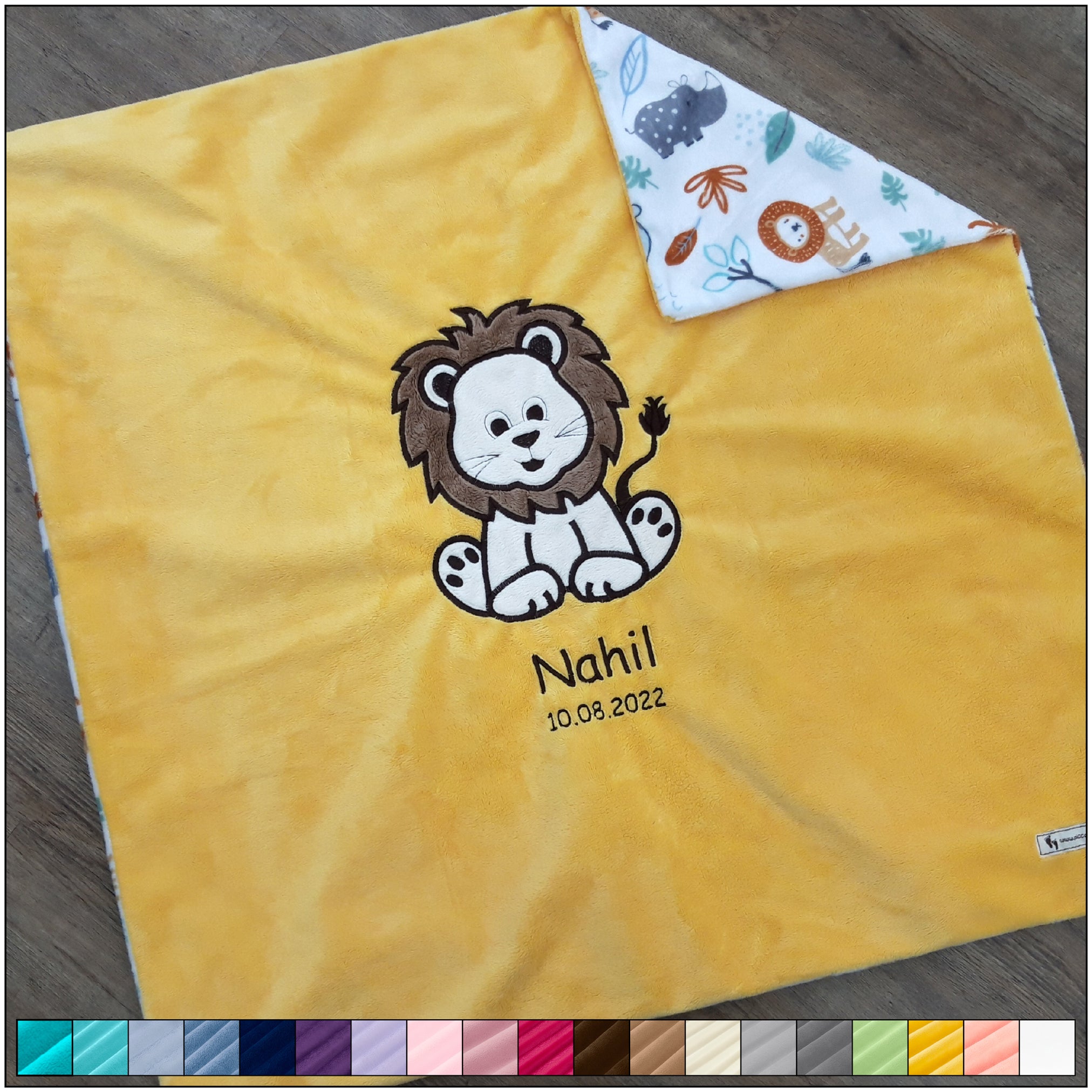 Babykuscheldecke Löwe, diverse Farben