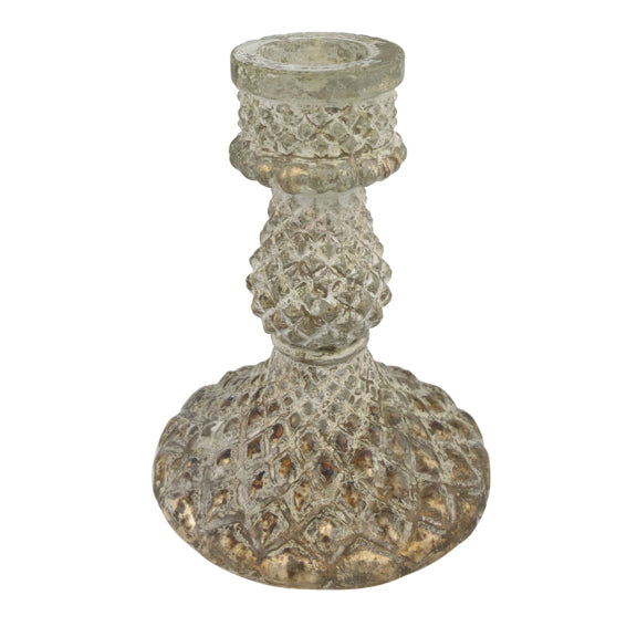 Kerzenleuchter Loire – Glas Antik-Look in 4 Höhen