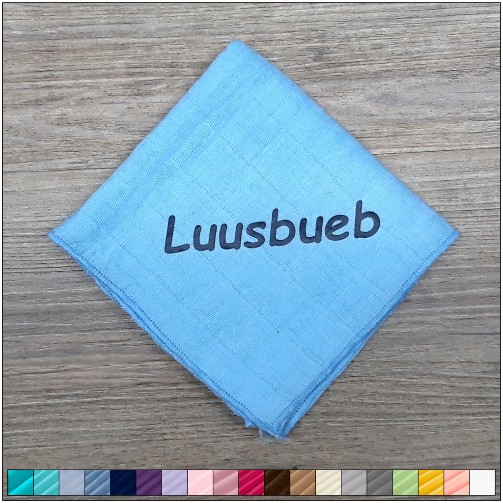Nuscheli Luusbueb, diverse Farben