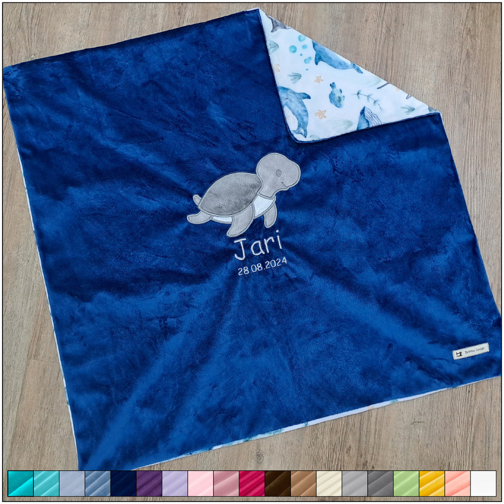 Babykuscheldecke Meeresschildkröte, diverse Farben