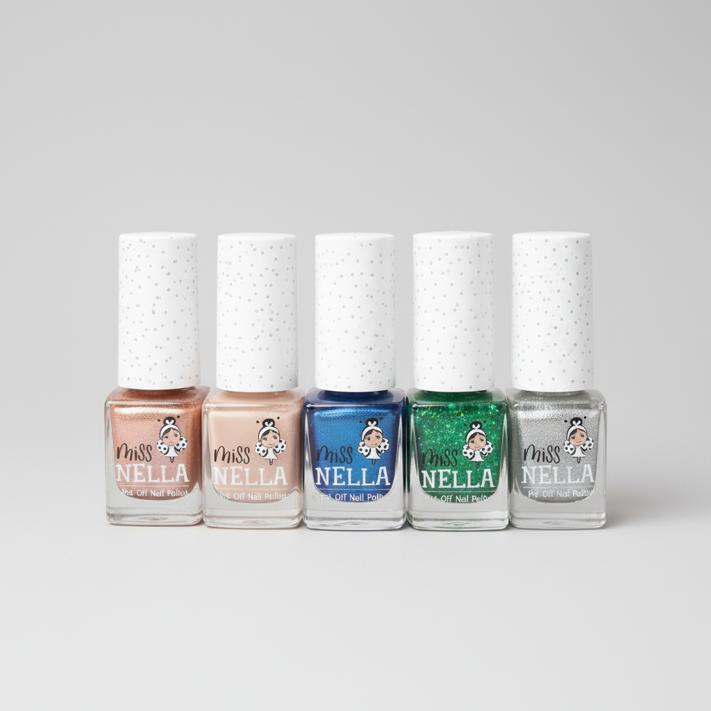 Miss Nella Abziehbarer Nagellack für Kinder - Ungiftig & Geruchsfrei (4ml)
