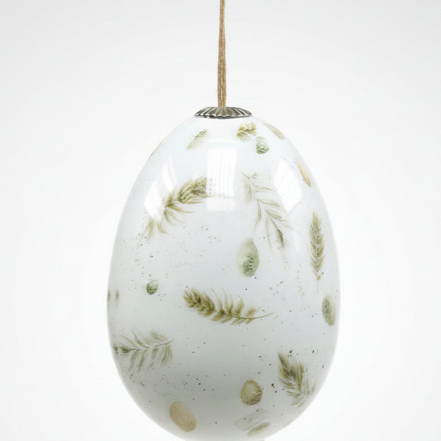 Ostereier zum Hängen Groß – Deko-Eier Weiß, Gelb, Braun für Ostern