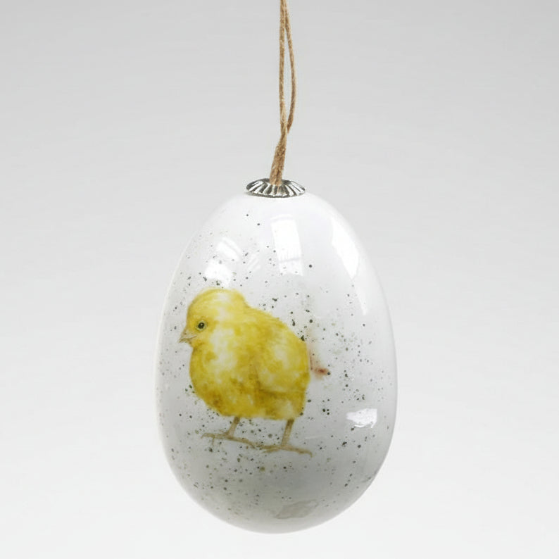 Ostereier zum Hängen Groß – Deko-Eier Weiß, Gelb, Braun für Ostern