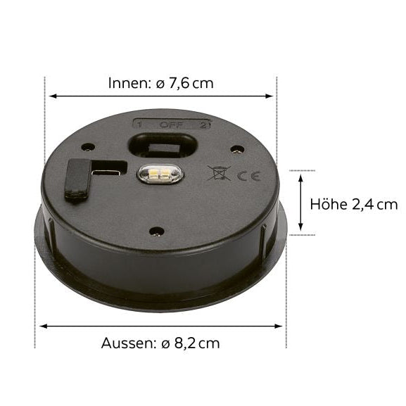 Ersatzpanel black USB 600mAh