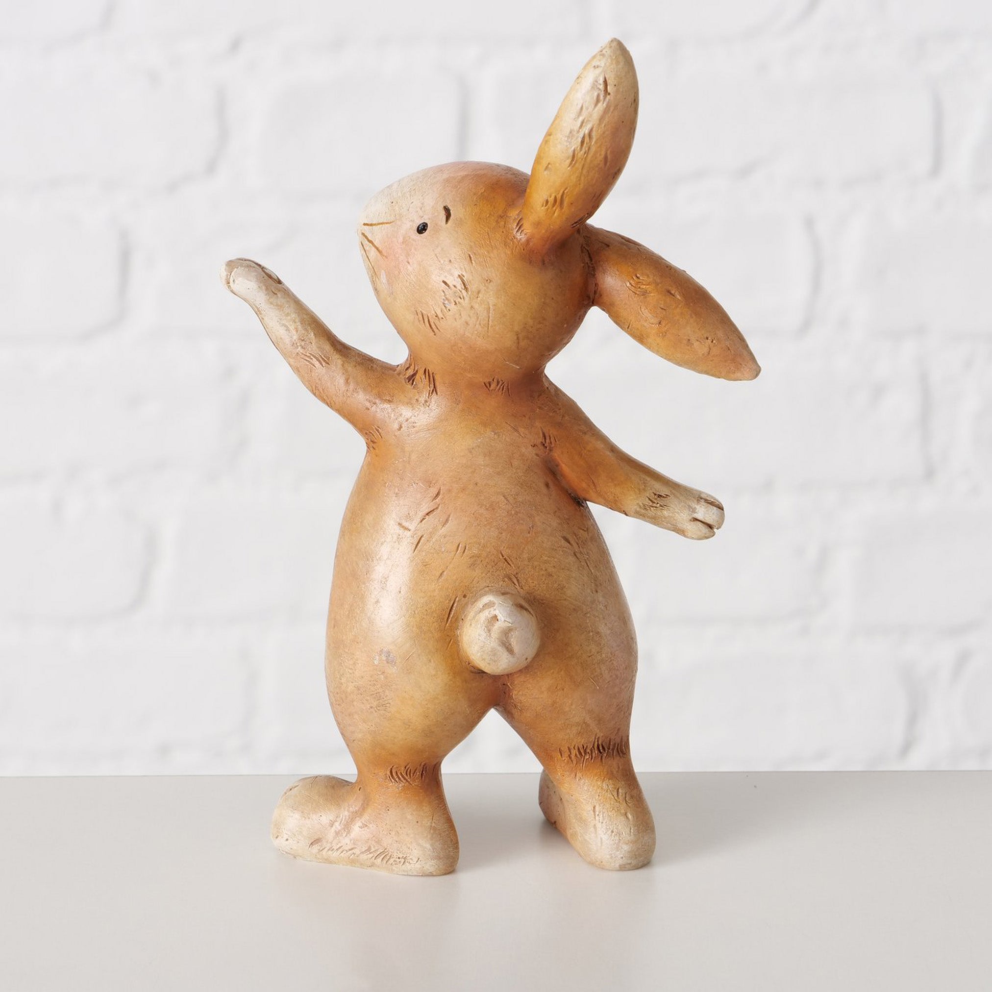 Hasenfigur Charmy – Handbemalte Dekofigur Braun