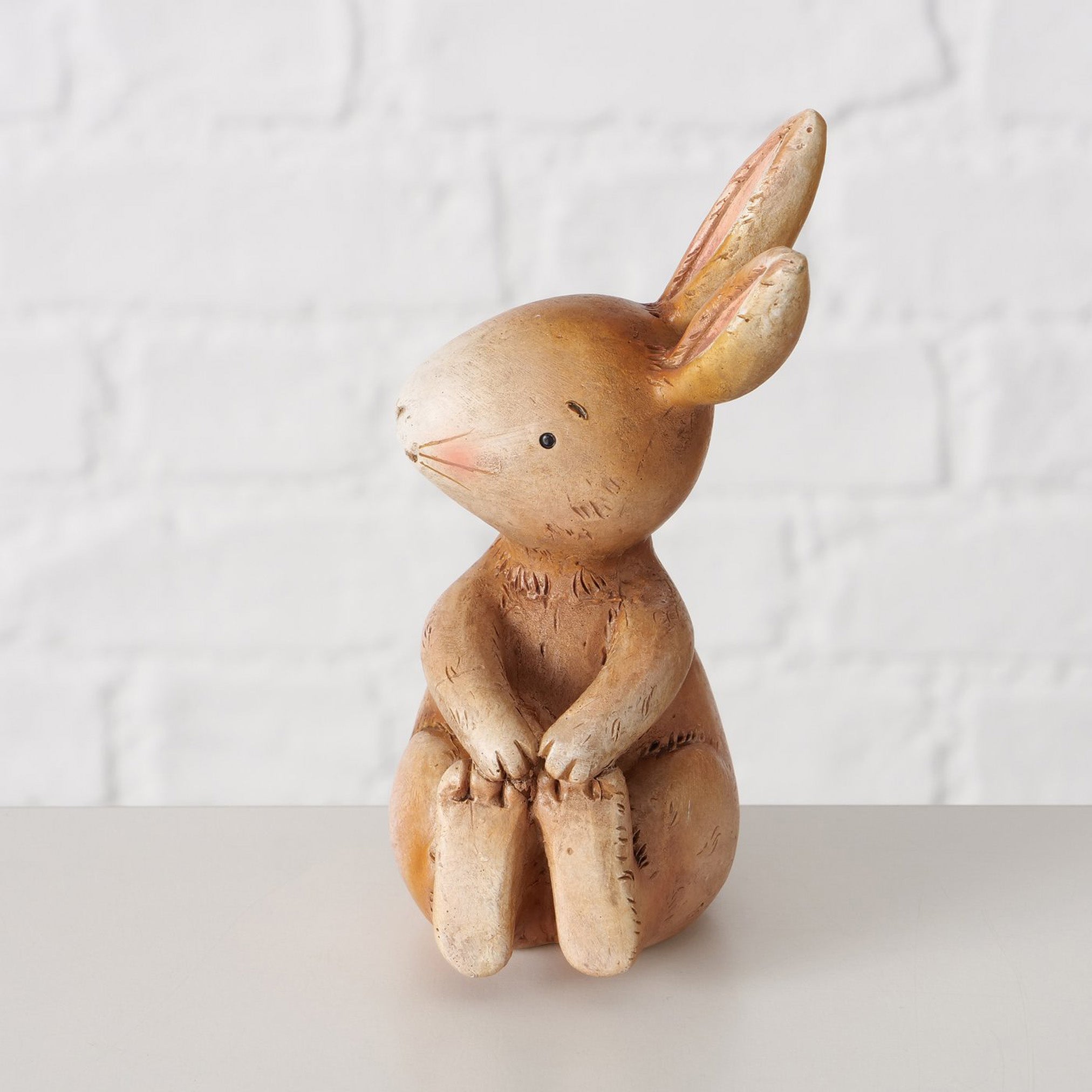 Hasenfigur Charmy – Handbemalte Dekofigur Braun