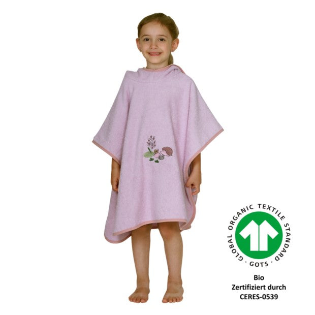 Bade-Poncho Bio-Baumwolle 60x75 cm -