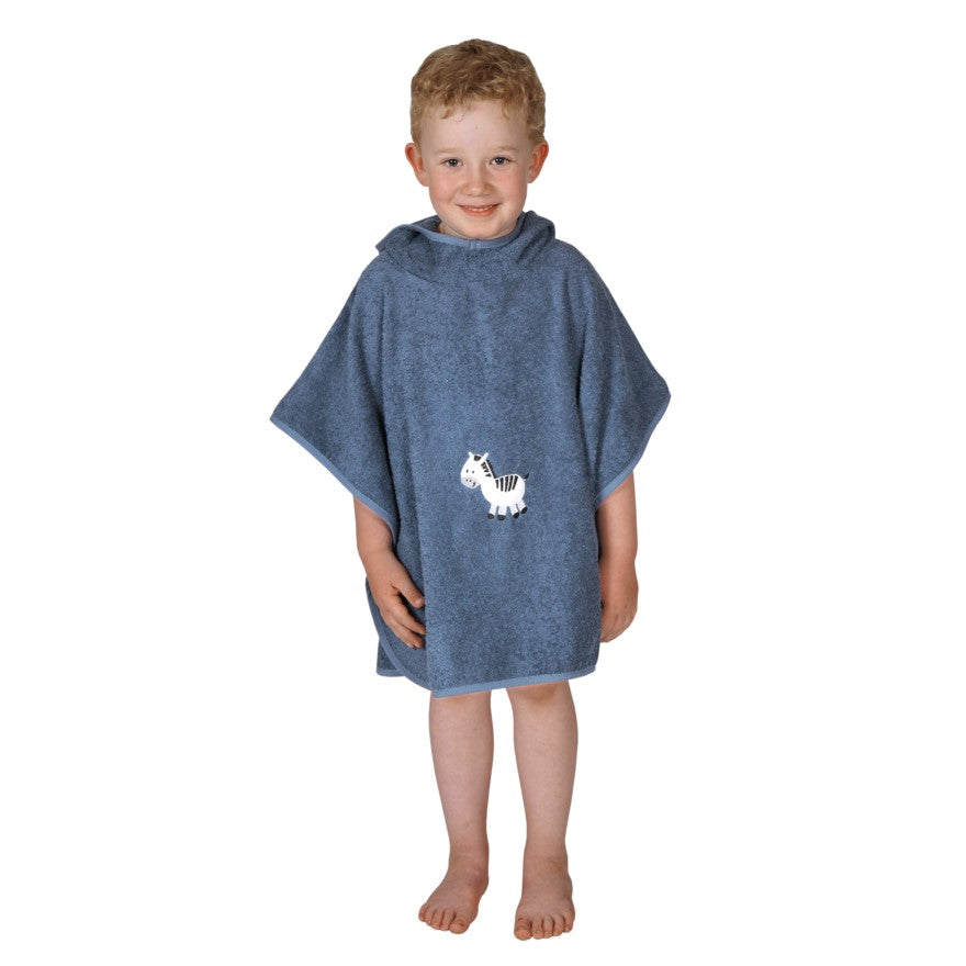 Bade-Poncho Bio-Baumwolle 60x75 cm -