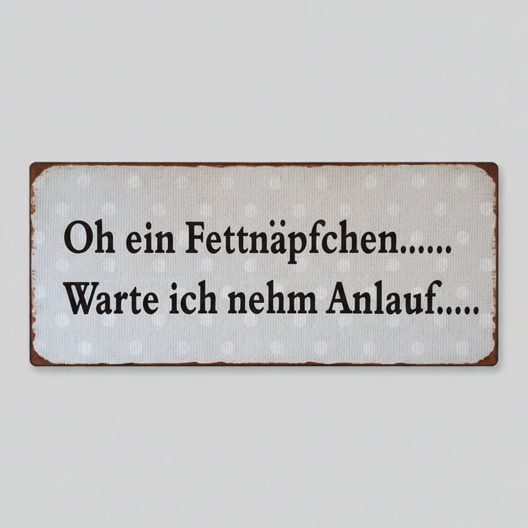 Dekoratives Metallschild für Küche & Wohnbereich – Vintage-Stil