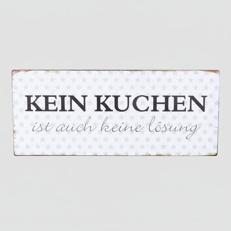 Dekoratives Metallschild für Küche & Wohnbereich – Vintage-Stil