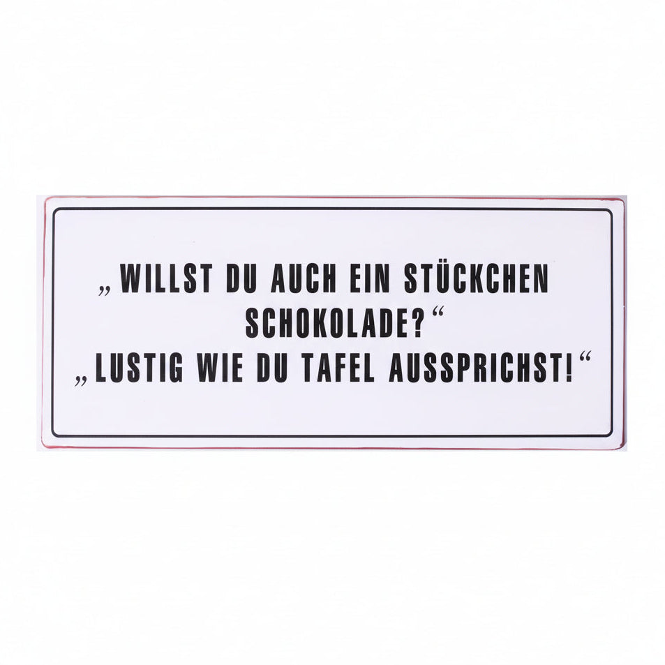 Dekoratives Metallschild für Küche & Wohnbereich – Vintage-Stil