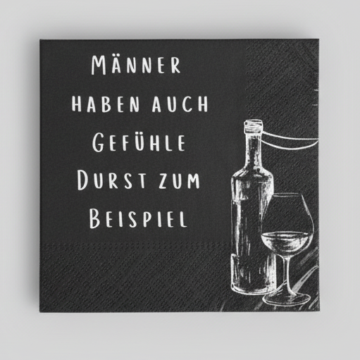 Serviette "Männer haben auch Gefühle"