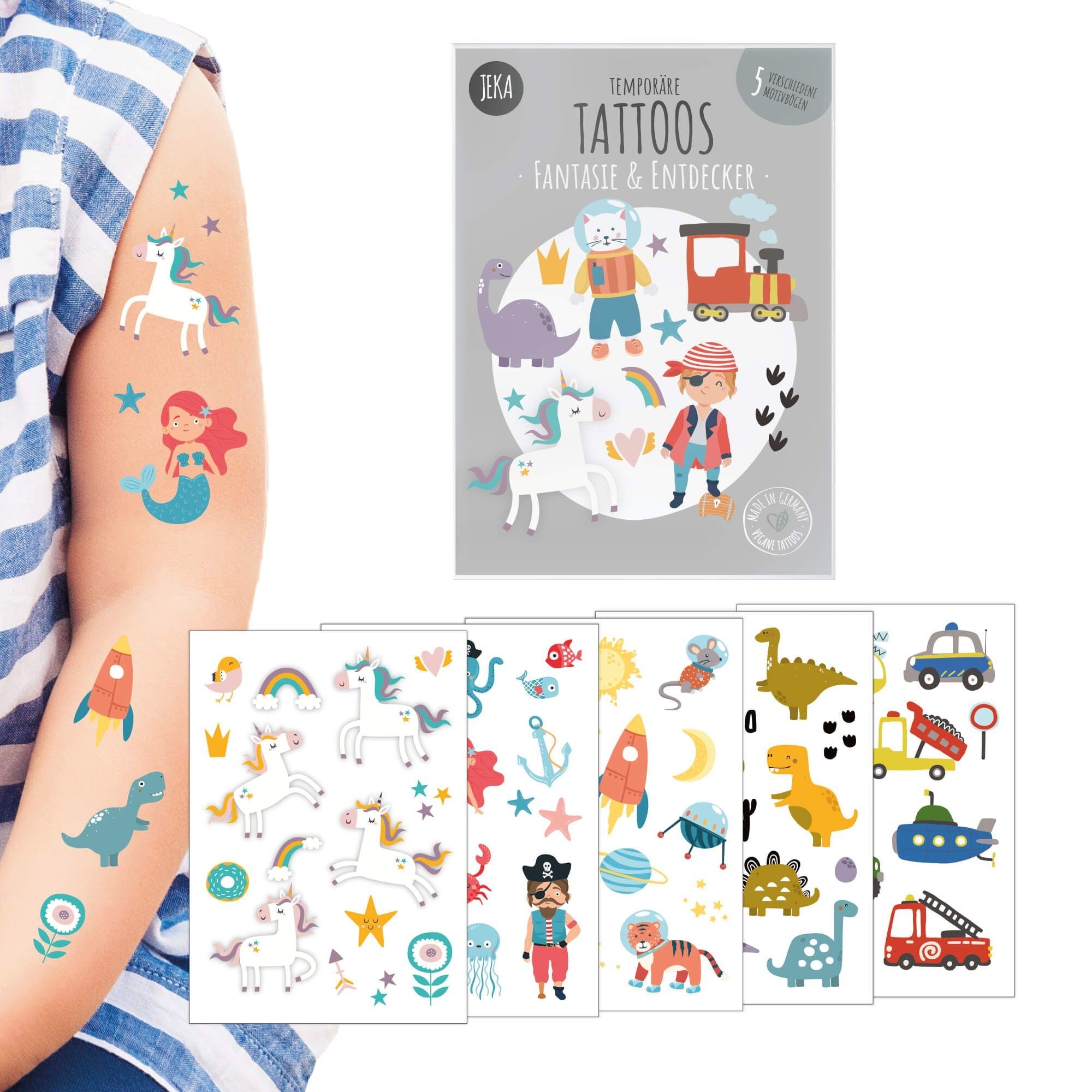 JEKA Kindertattoos Freundschaftsmotive – Hergestellt in Österreich