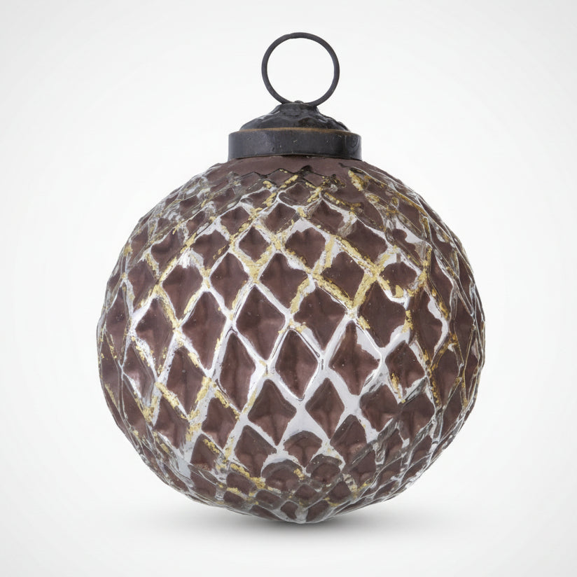 Weihnachtskugel Etelle in Beige/Rosa sortiert
