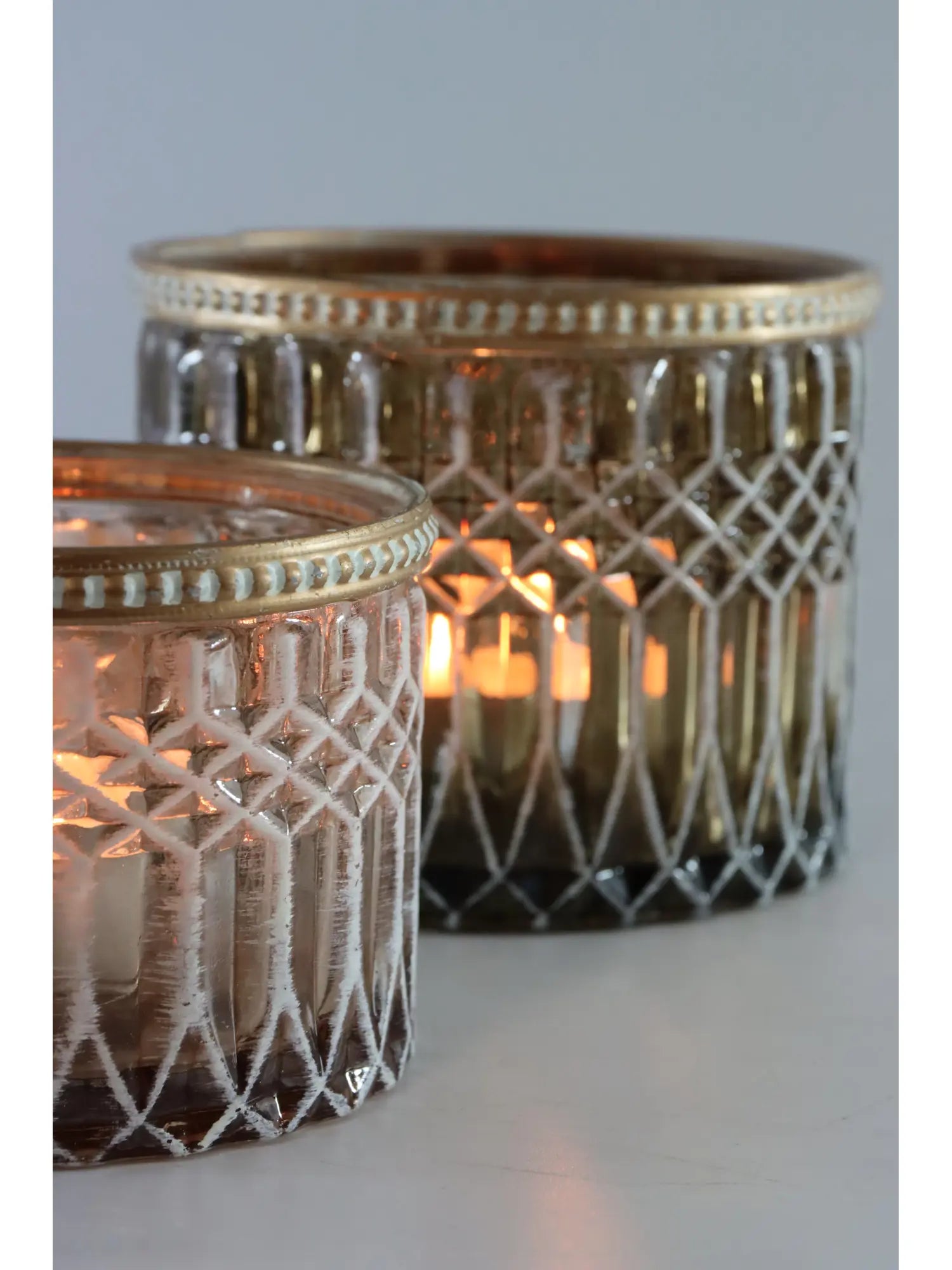 Windlicht FÈS – Braun, für Innen & Außen