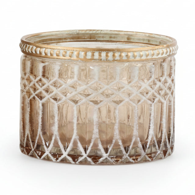 Windlicht FÈS – Braun, für Innen & Außen