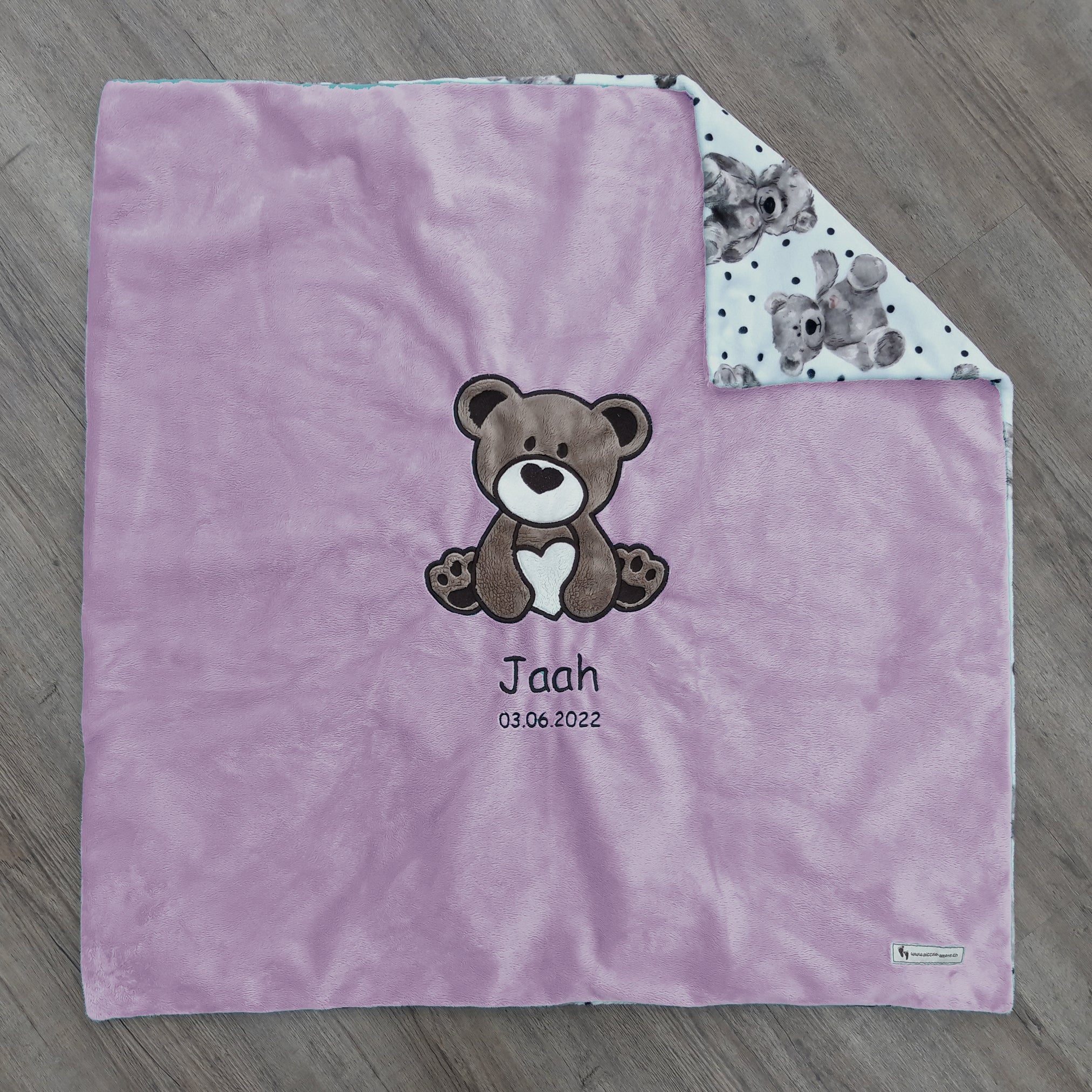 Babykuscheldecke Bär, diverse Farben