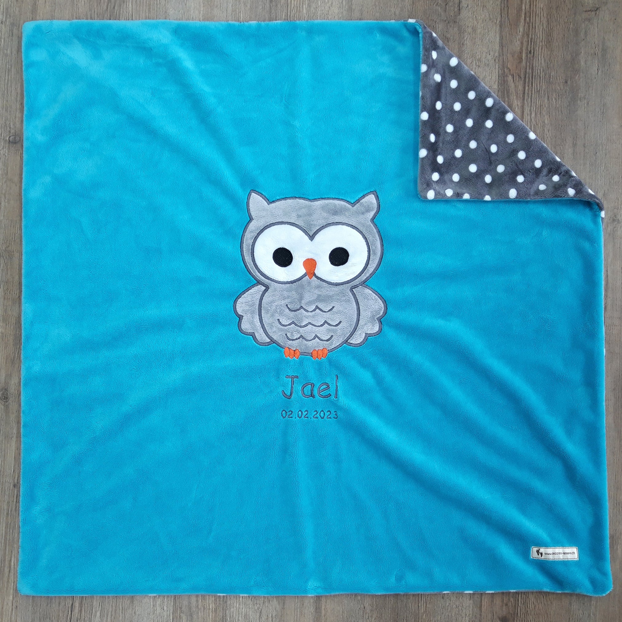 Babykuscheldecke Eule, diverse Farben