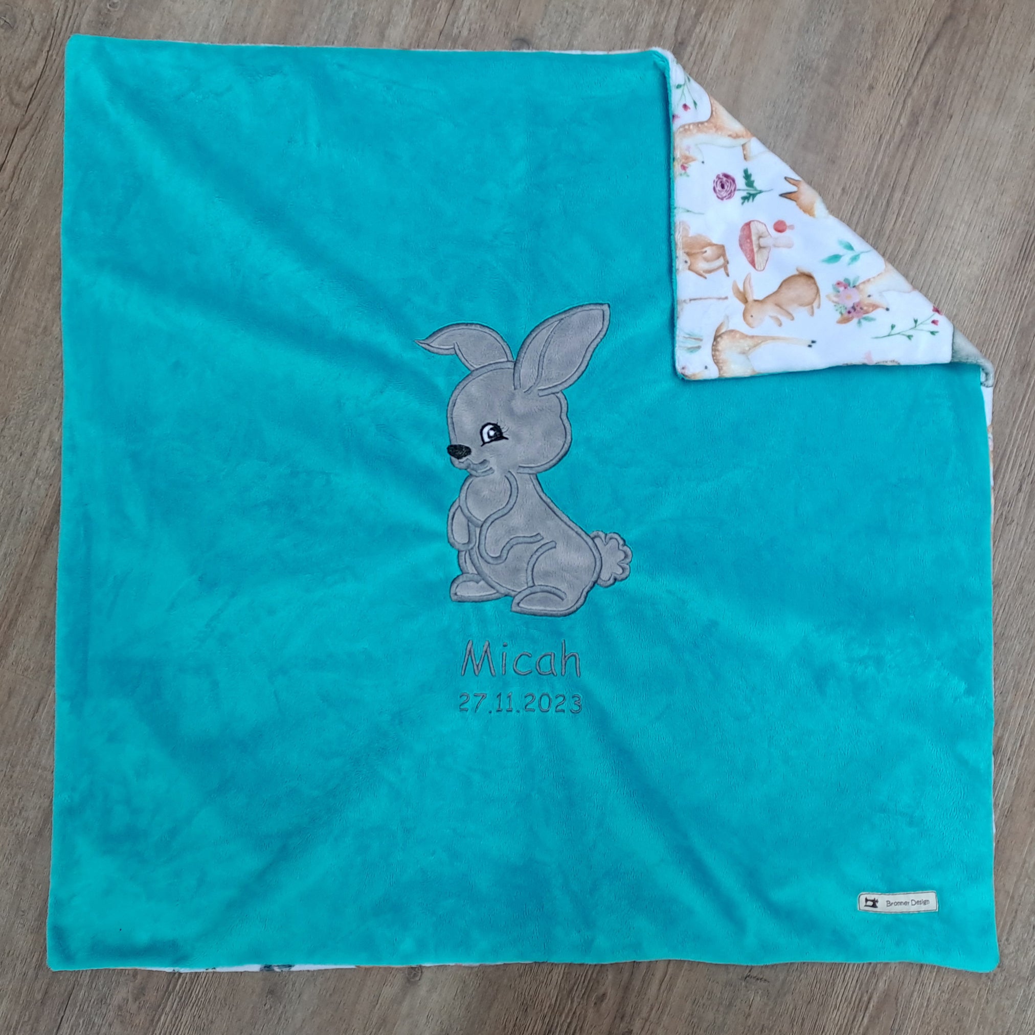 Babykuscheldecke Hase, diverse Farben