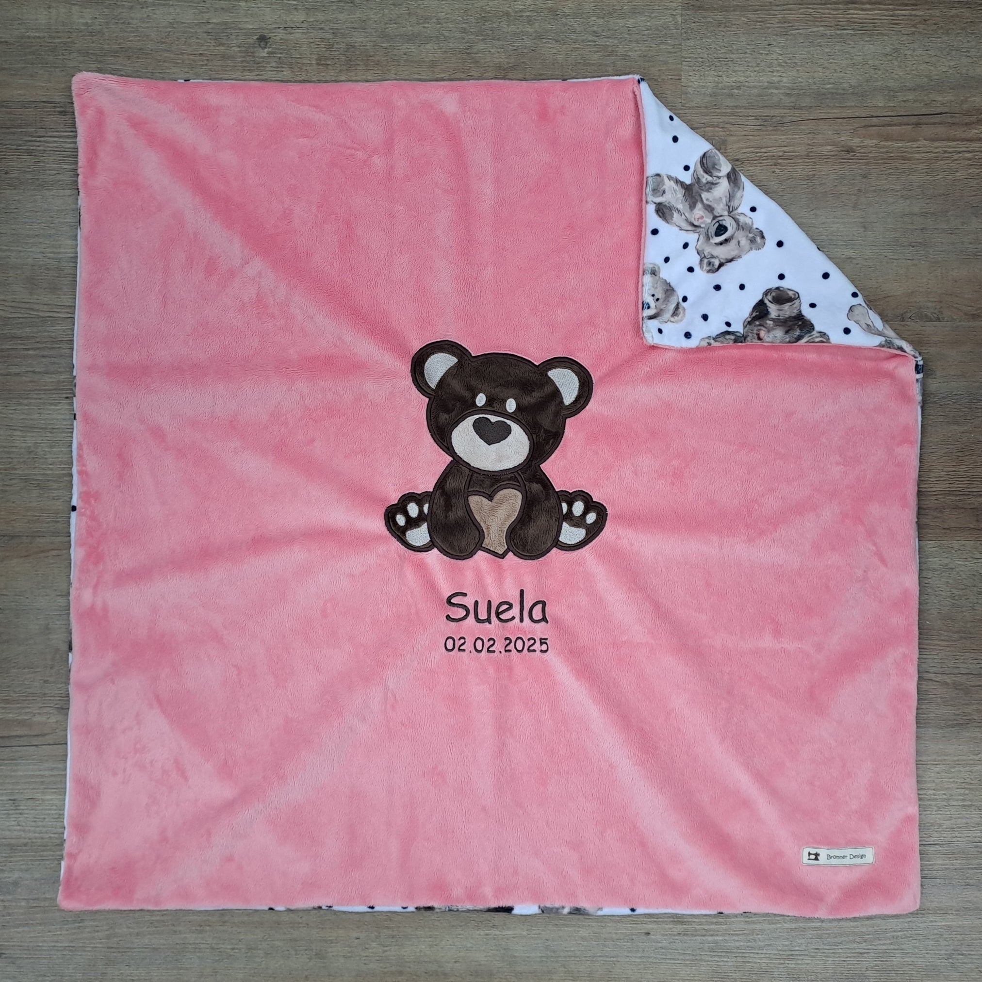 Babykuscheldecke Bär, diverse Farben