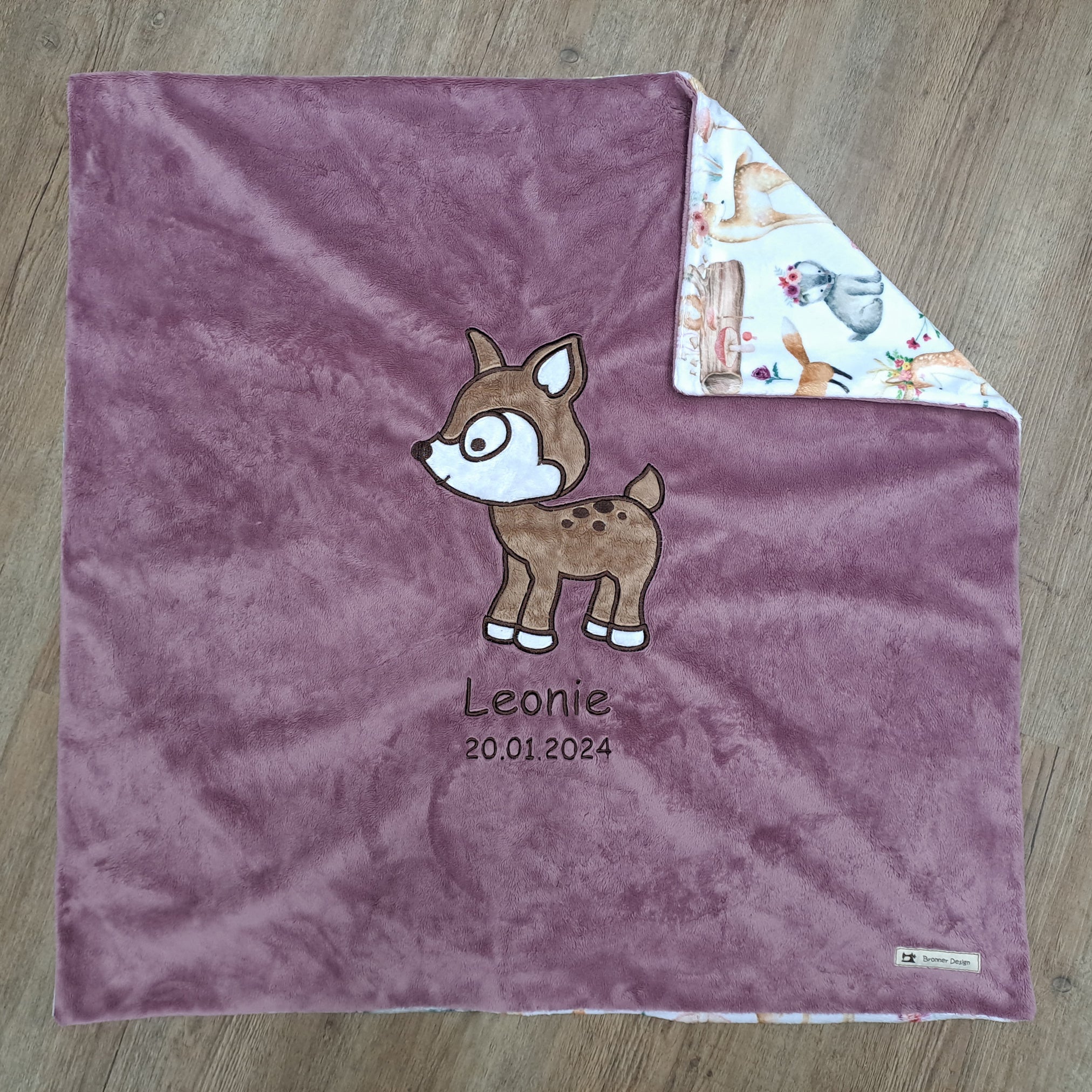 Babykuscheldecke Reh, diverse Farben