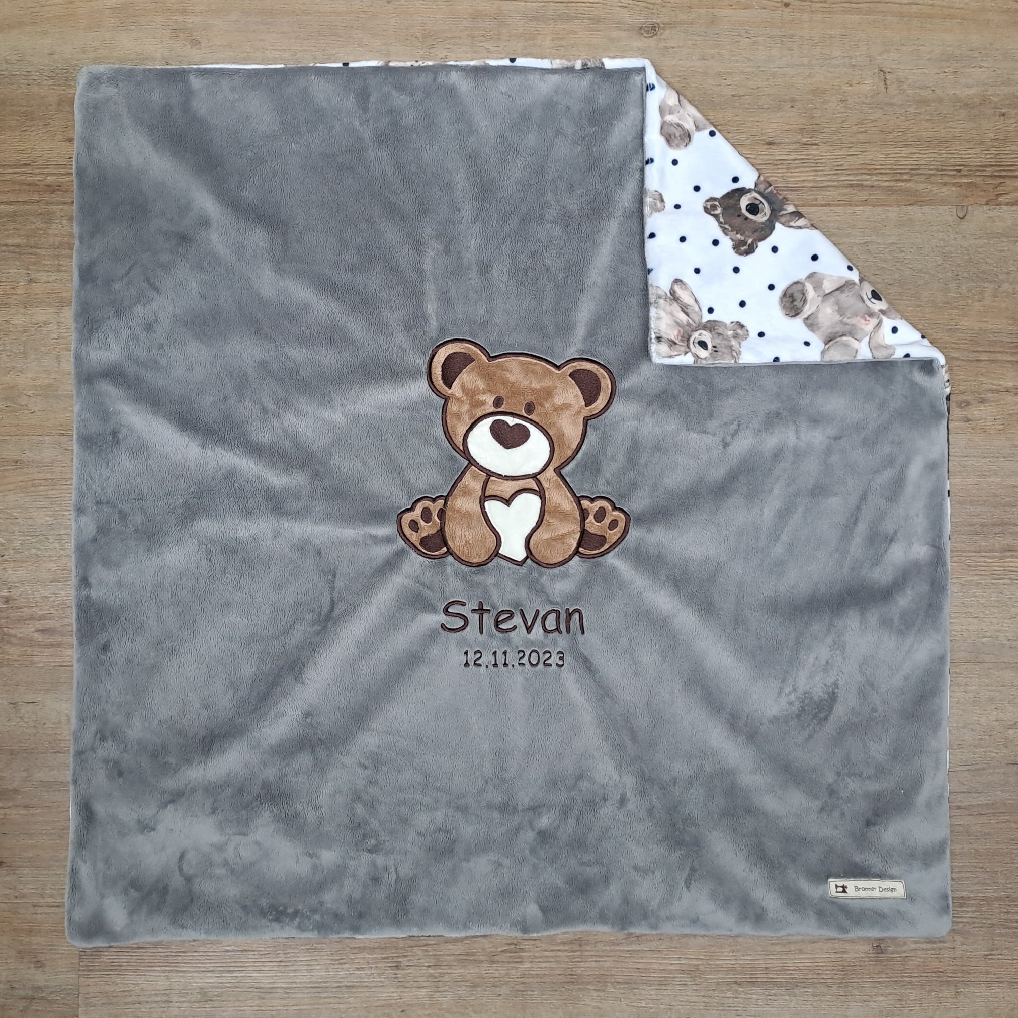 Babykuscheldecke Bär, diverse Farben