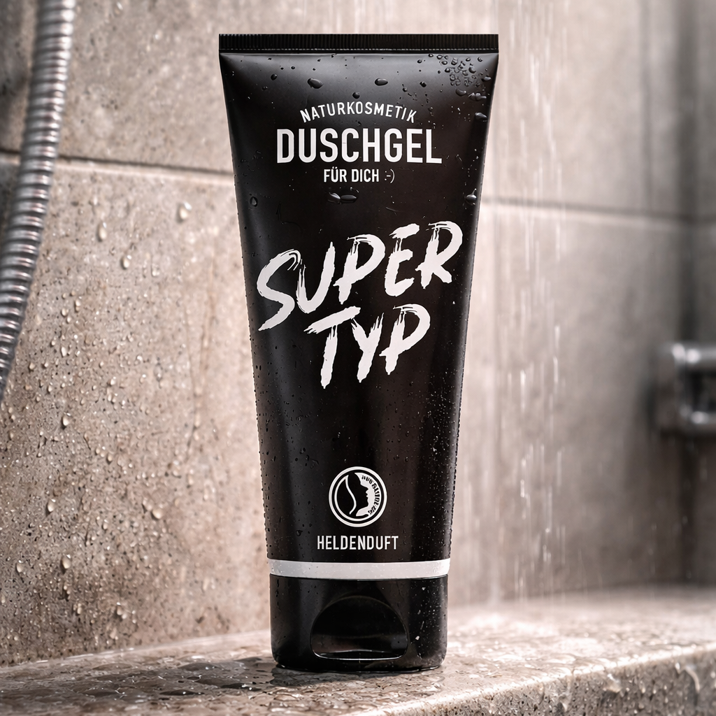 Supertyp Duschgel mit natürlichen Inhaltsstoffen - vegan und hautmild