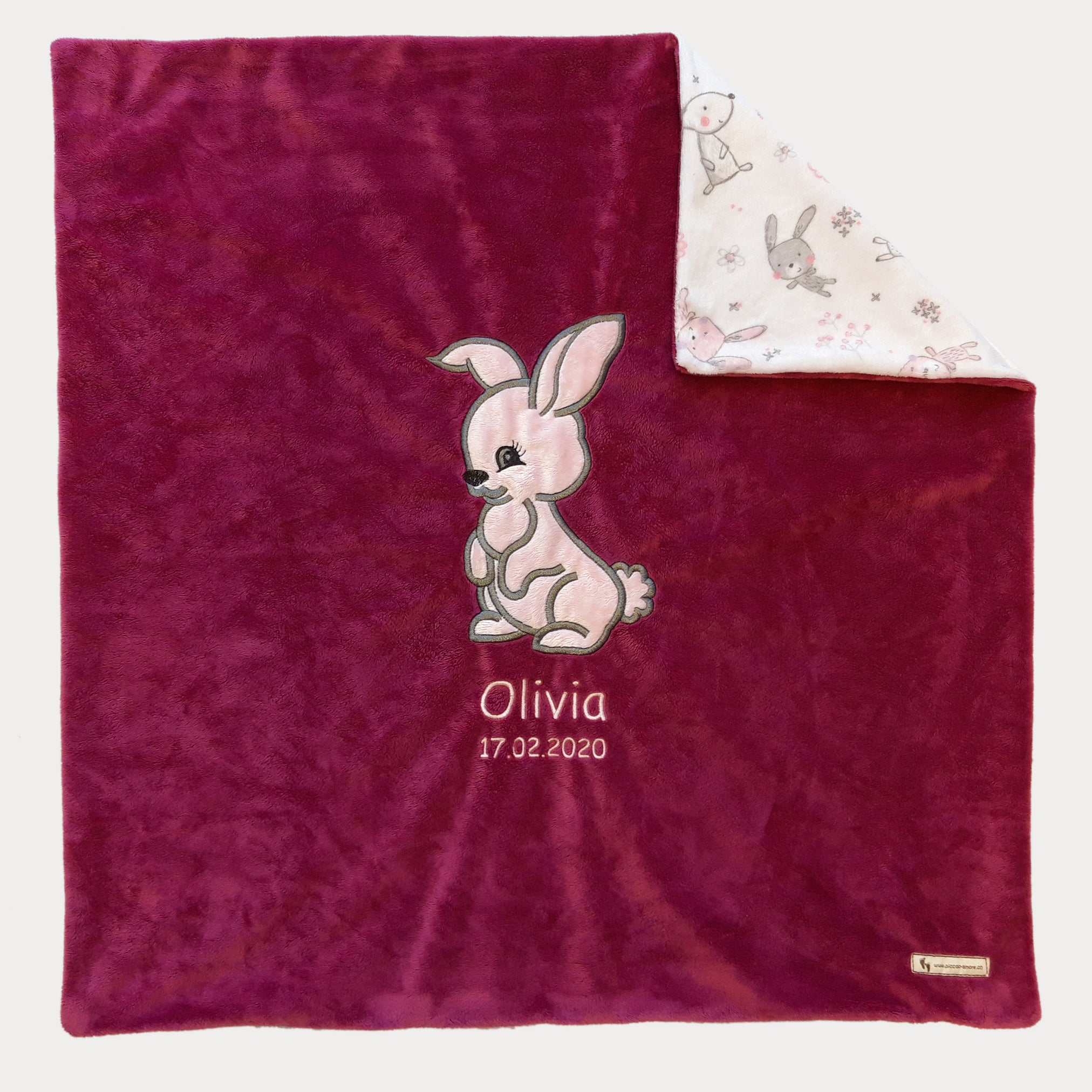 Babykuscheldecke Hase, diverse Farben