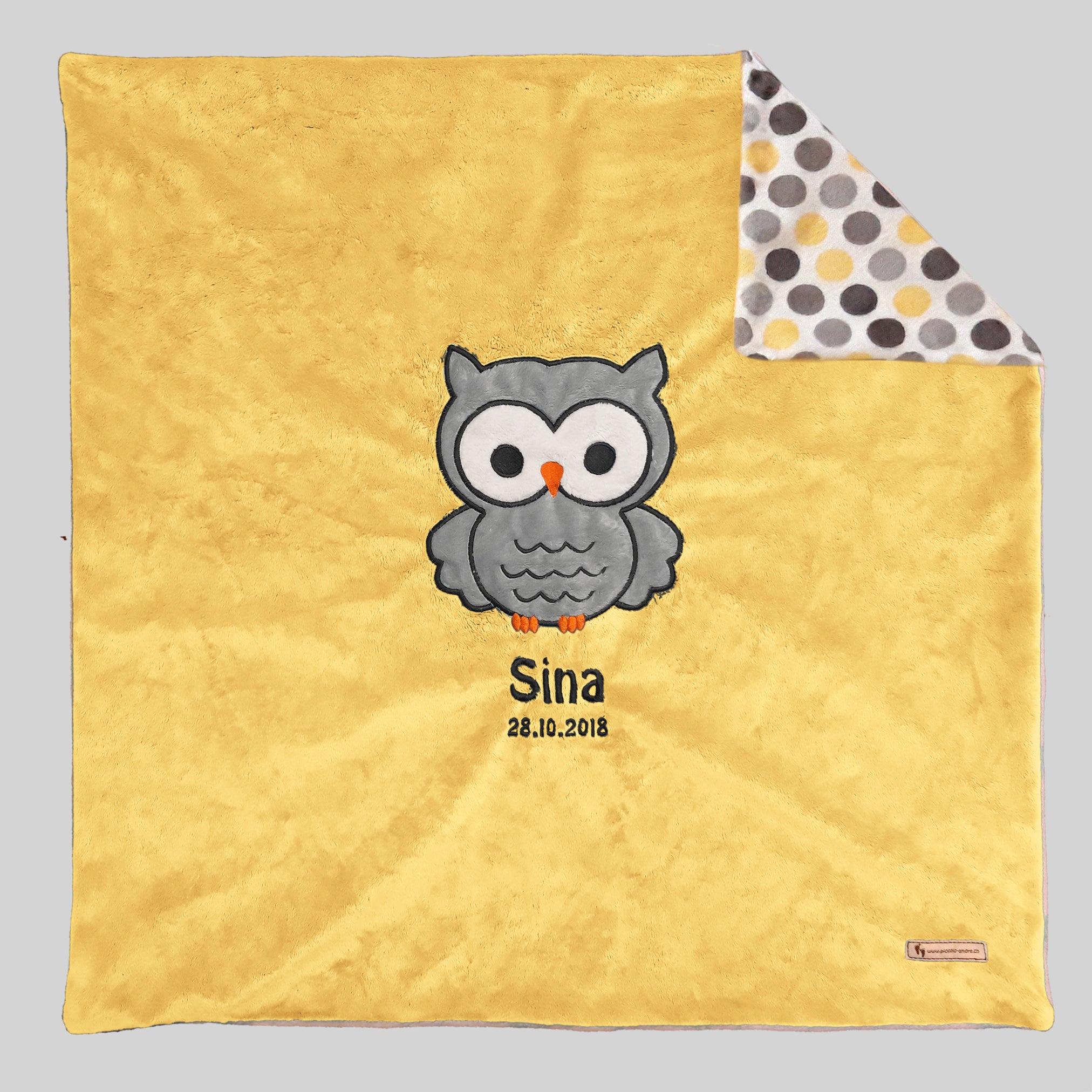 Babykuscheldecke Eule, diverse Farben