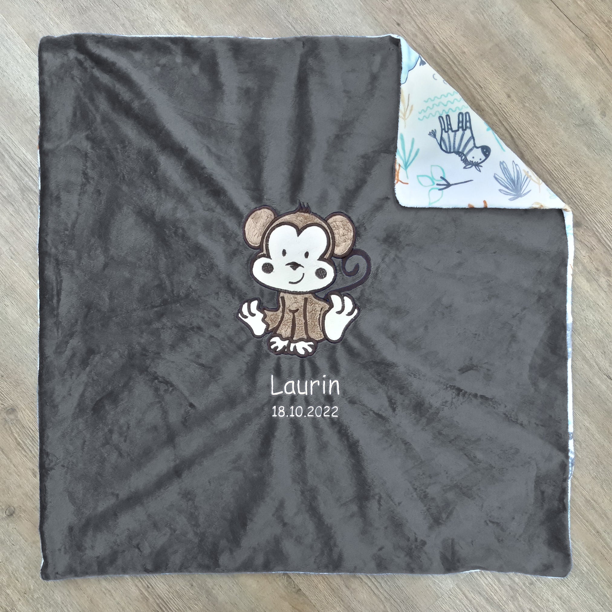 Babykuscheldecke Affe, diverse Farben