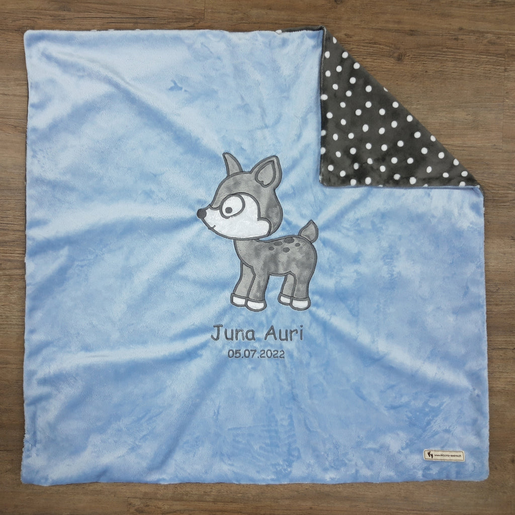 kuschelige Babydecke Reh, diverse Farben