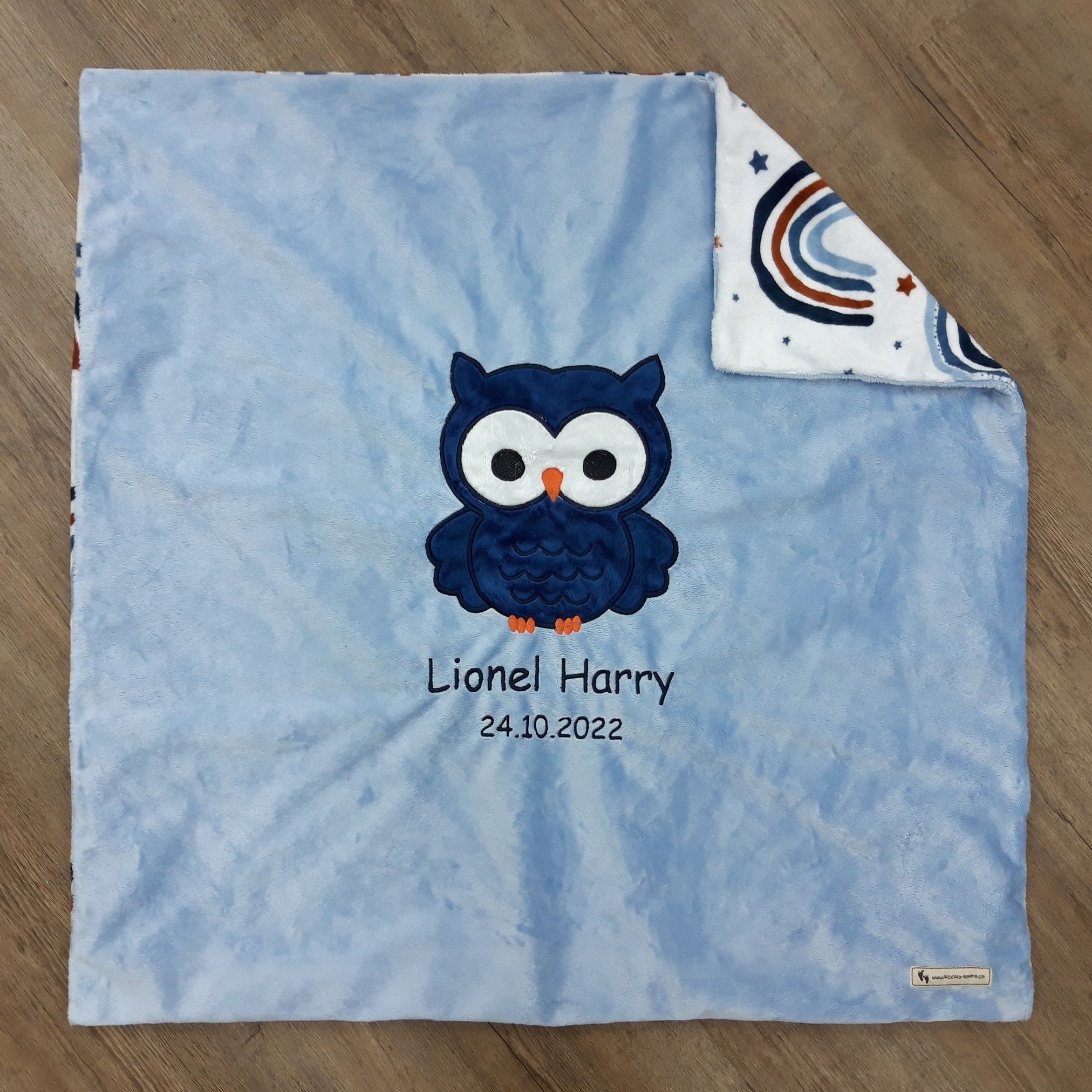 Babykuscheldecke Eule, diverse Farben