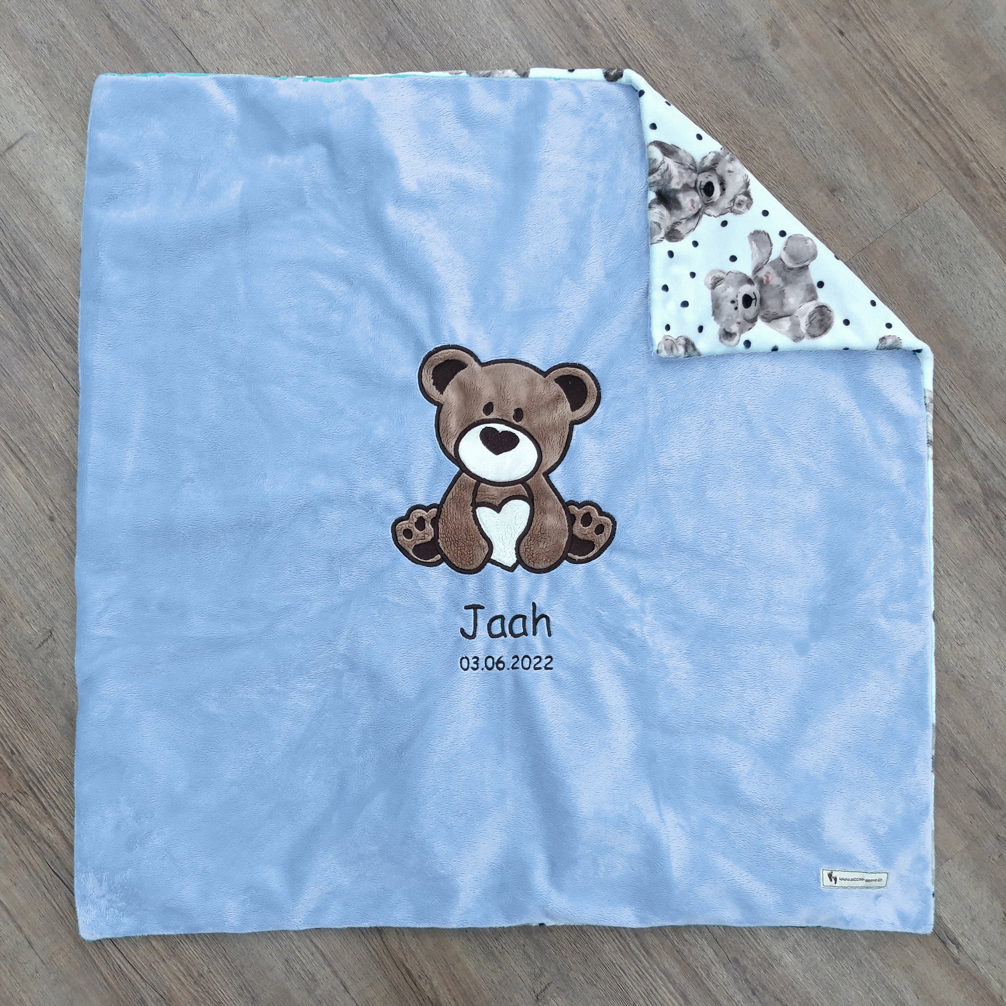 Babykuscheldecke Bär, diverse Farben