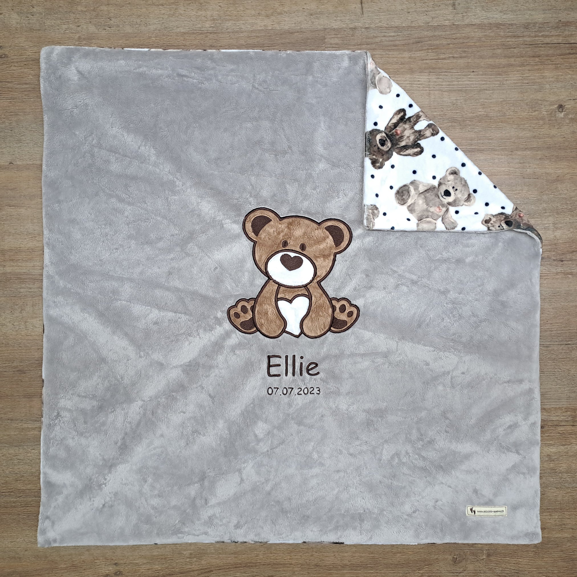 Babykuscheldecke Bär, diverse Farben