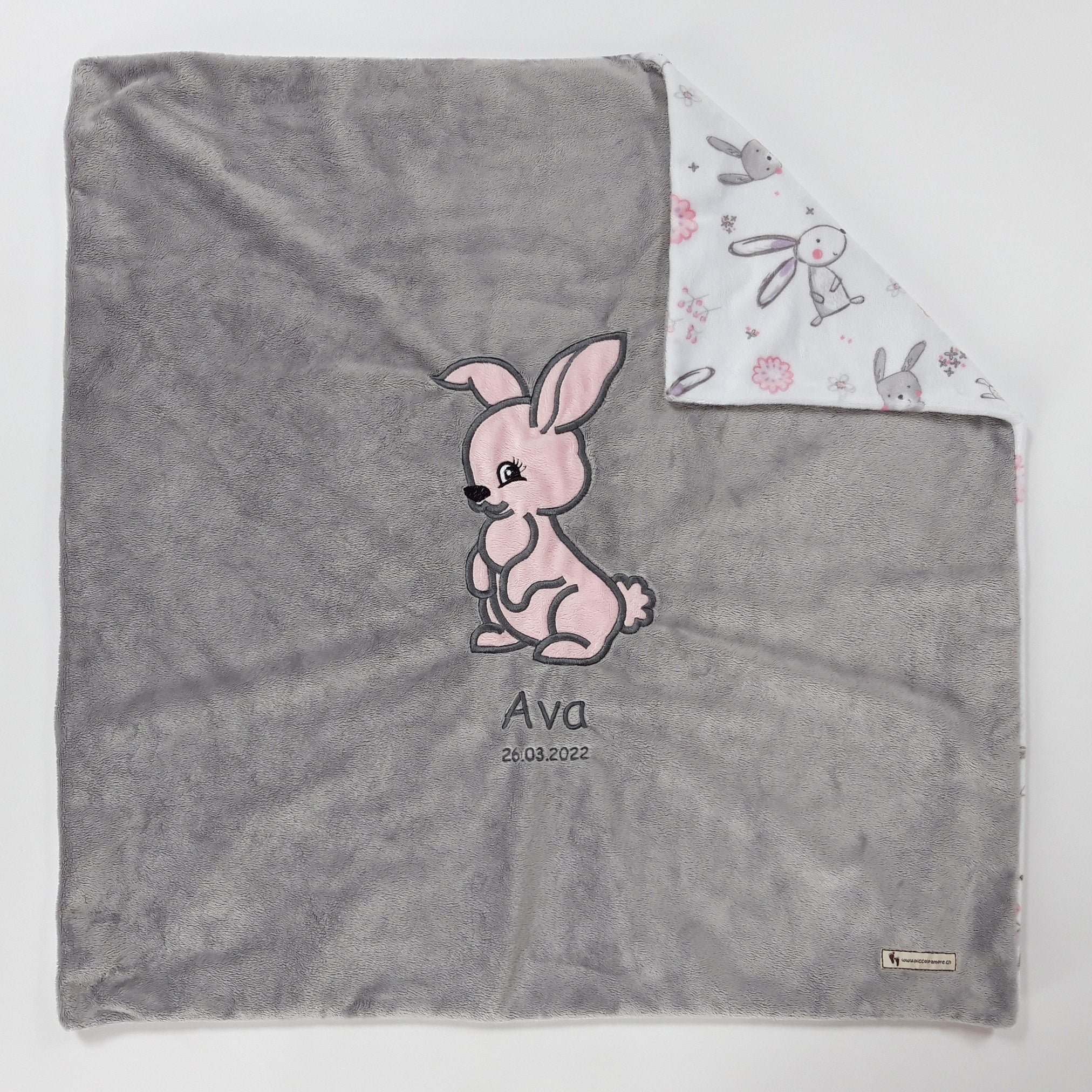 Babykuscheldecke Hase, diverse Farben