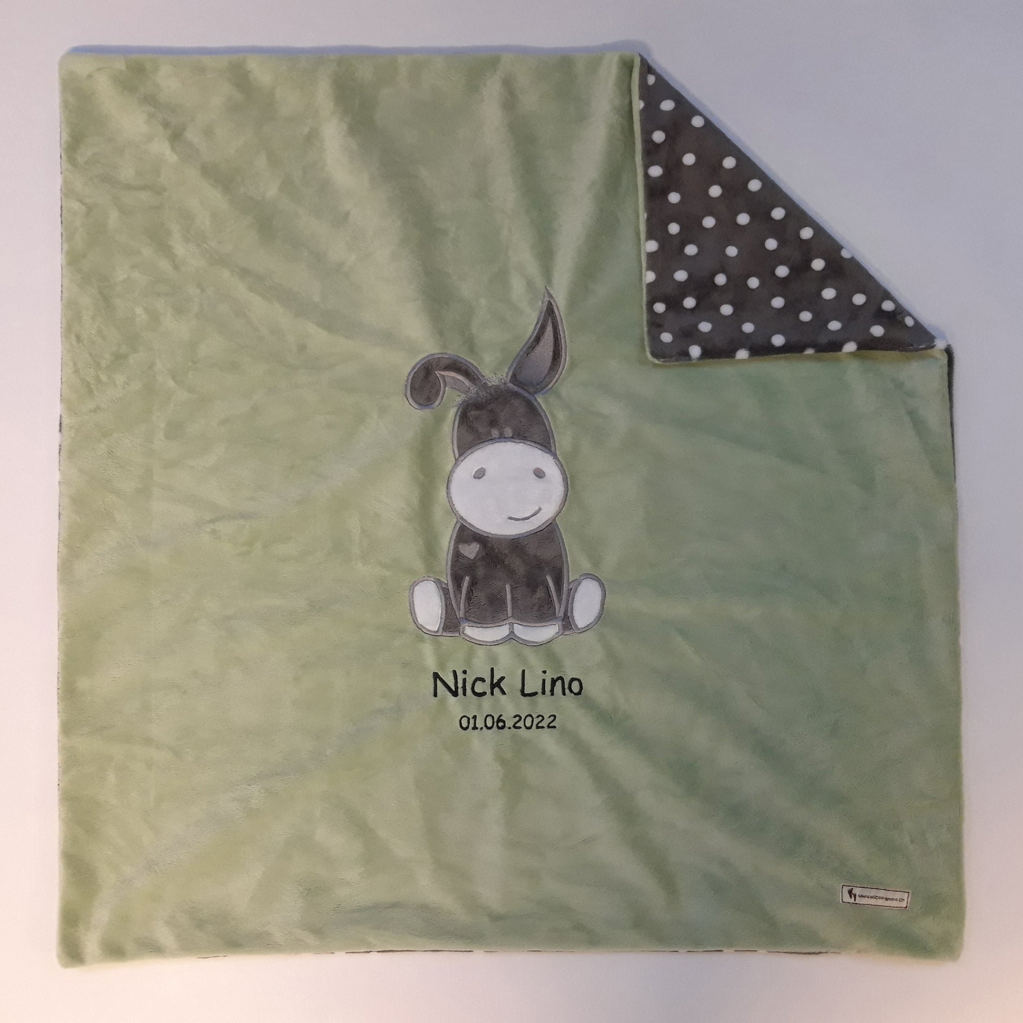 Babykuscheldecke Esel, diverse Farben