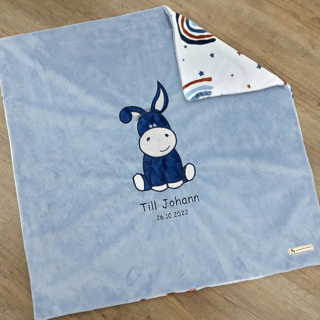Babykuscheldecke Esel, diverse Farben