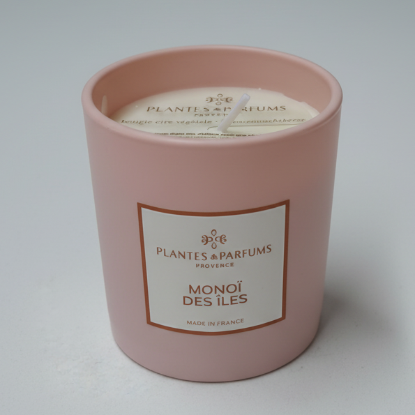 Duftkerze Monoi der Inseln 180g – Plantes & Parfums