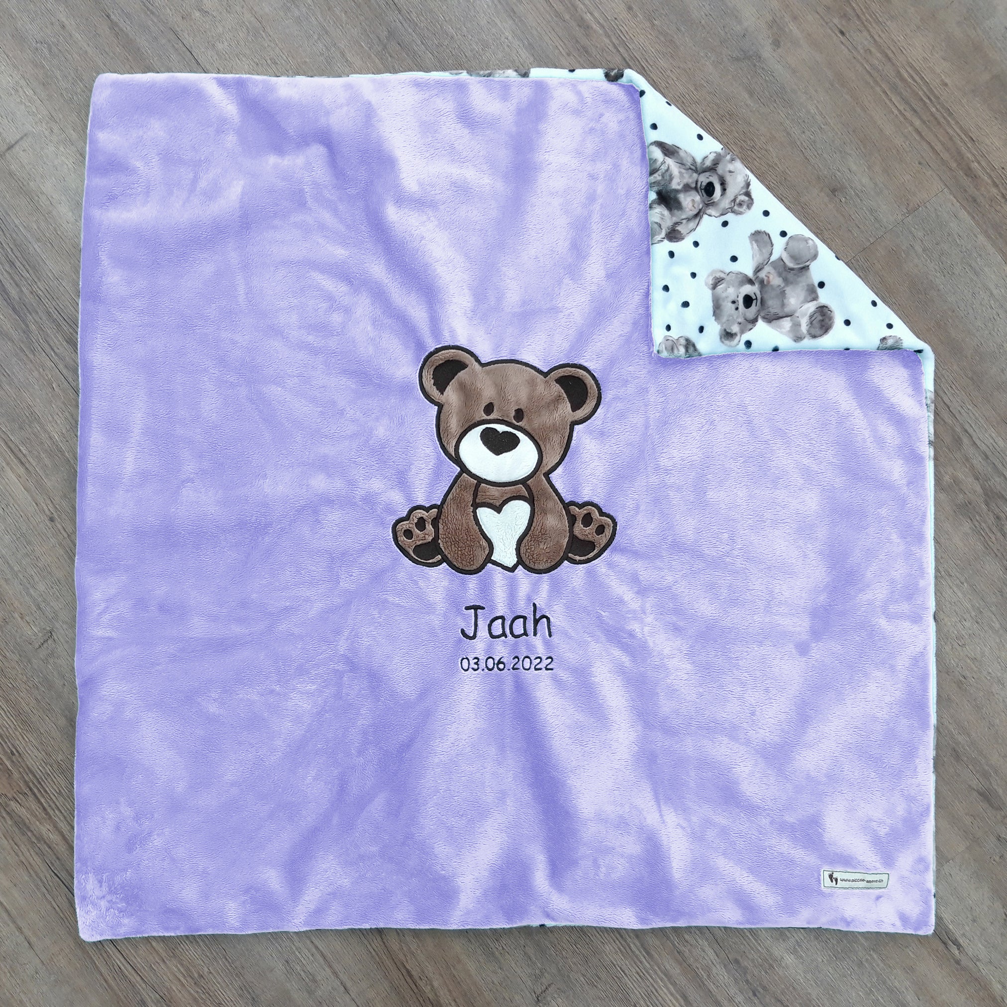 Babykuscheldecke Bär, diverse Farben