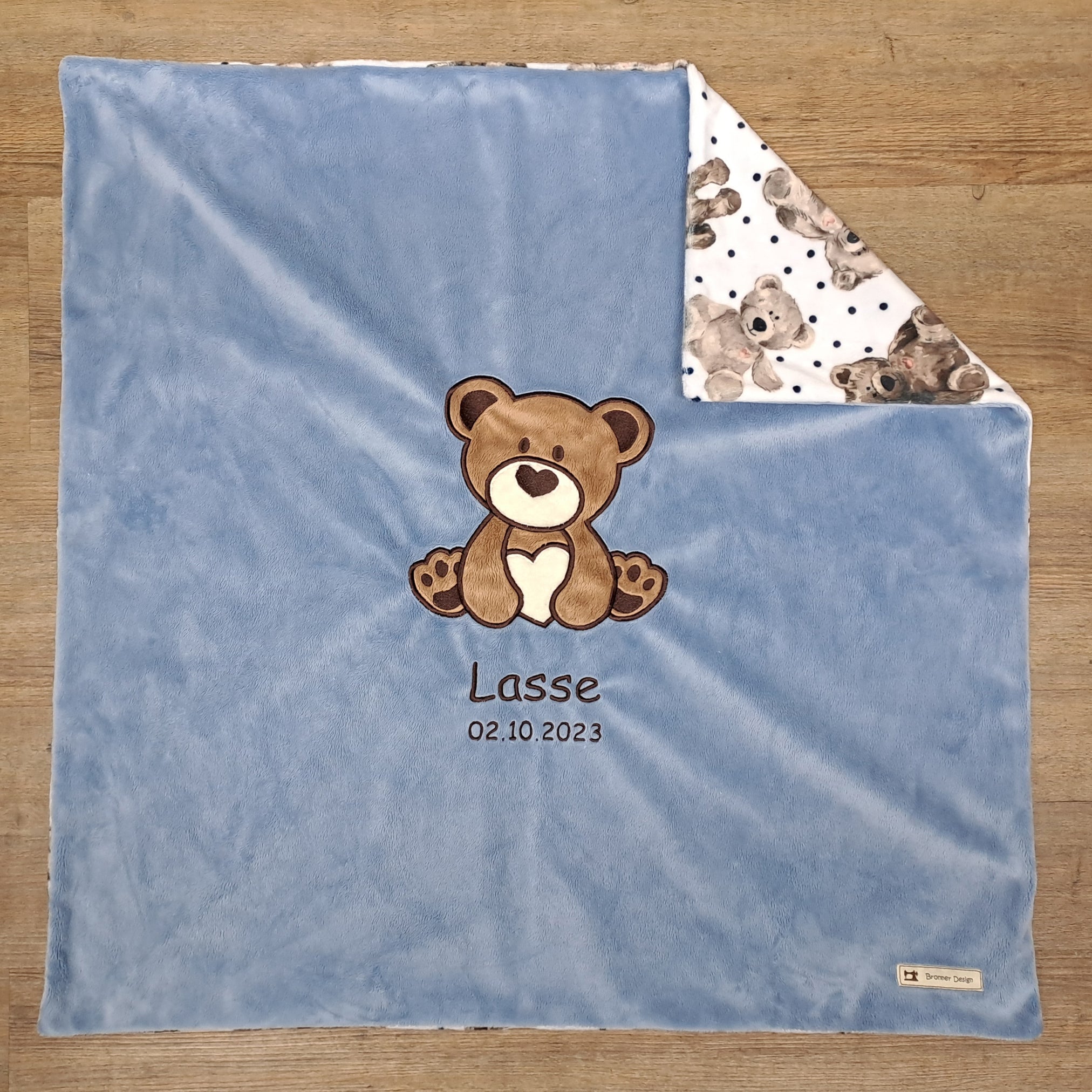 Babykuscheldecke Bär, diverse Farben