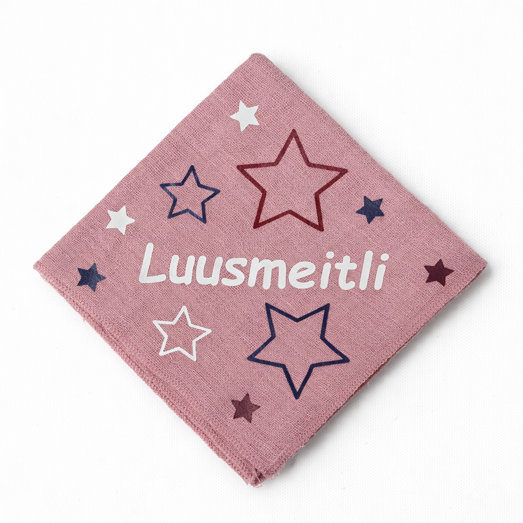 Nuscheli Luusmeitli – Kuscheliges Schnuffeltuch aus Baumwolle